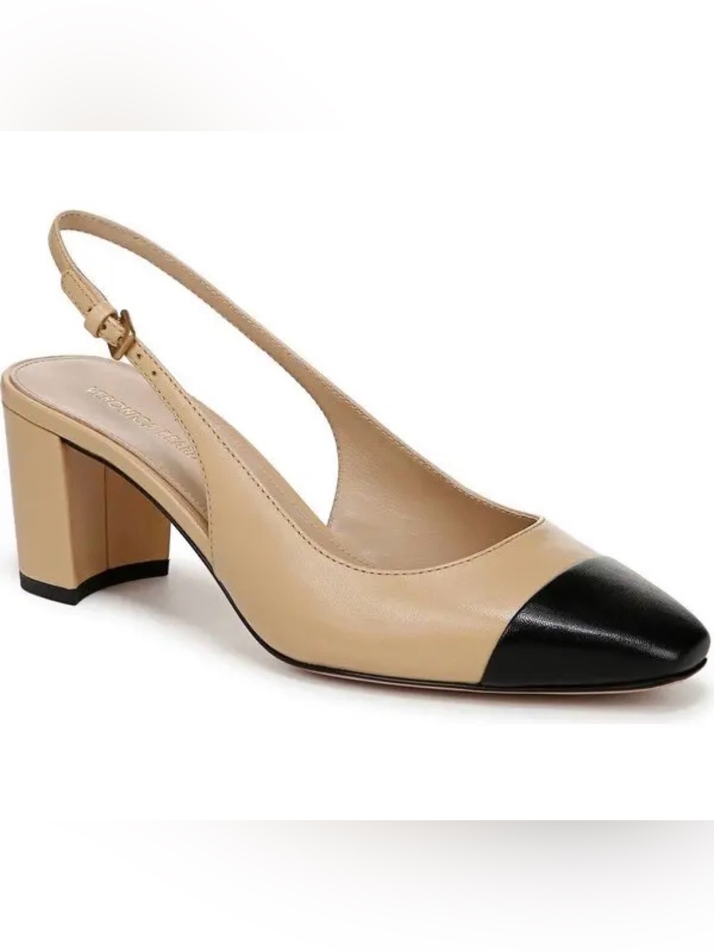 Veronica Beard Sz 7- Worn Once-Cecile Cap Toe Slingback Sandal
